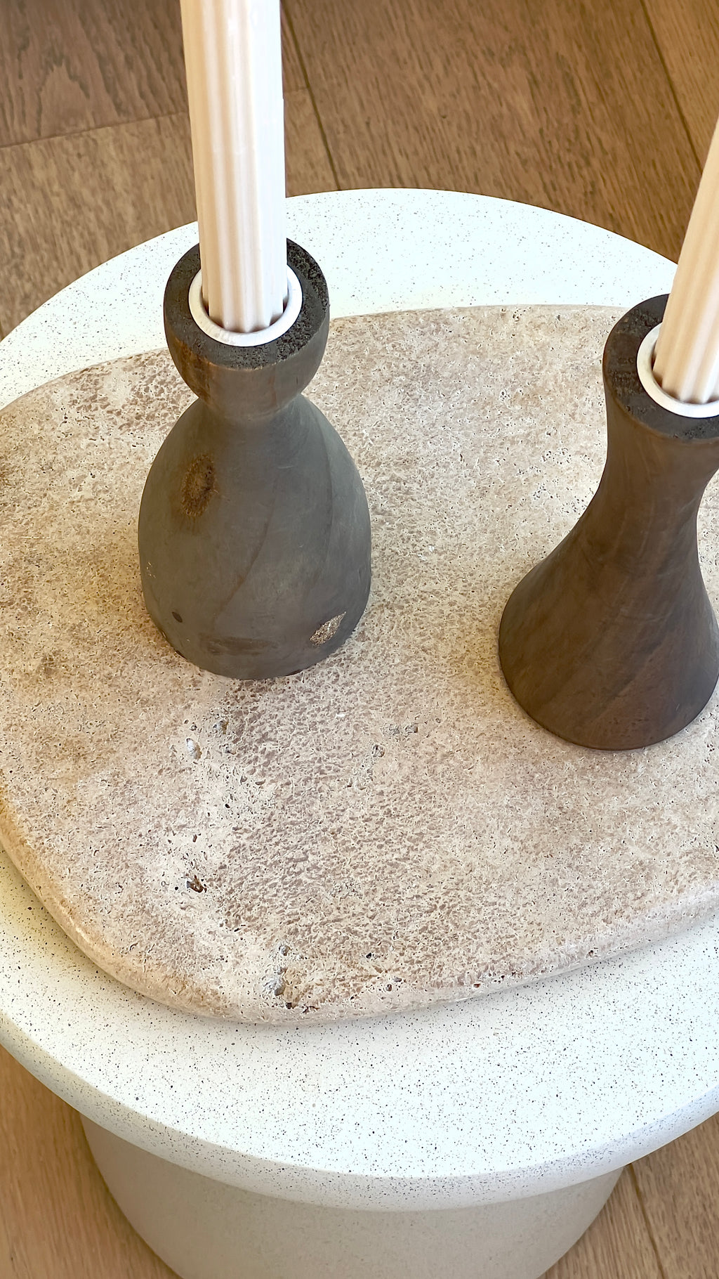 Lapis Travertine Organic Tray