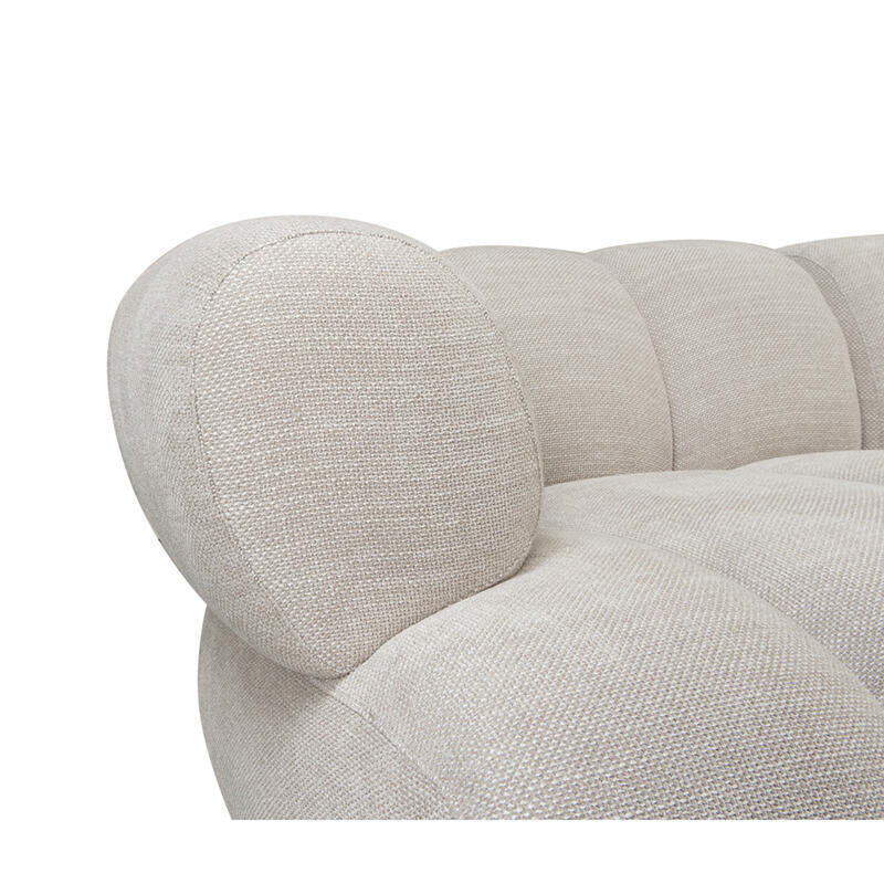 Sulcus Channel Tufted Sofa 2.5-zits met Right Lounge